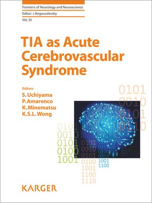 cover image of TIA as Acute Cerebrovascular Syndrome